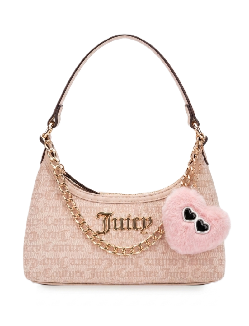Bolsa de Ombro Juicy Couture Hey Queen Hobo Shoulder Bag Sandstone