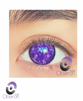 Lente de Contato Roxa Telada Lo022 - Loja Oberon