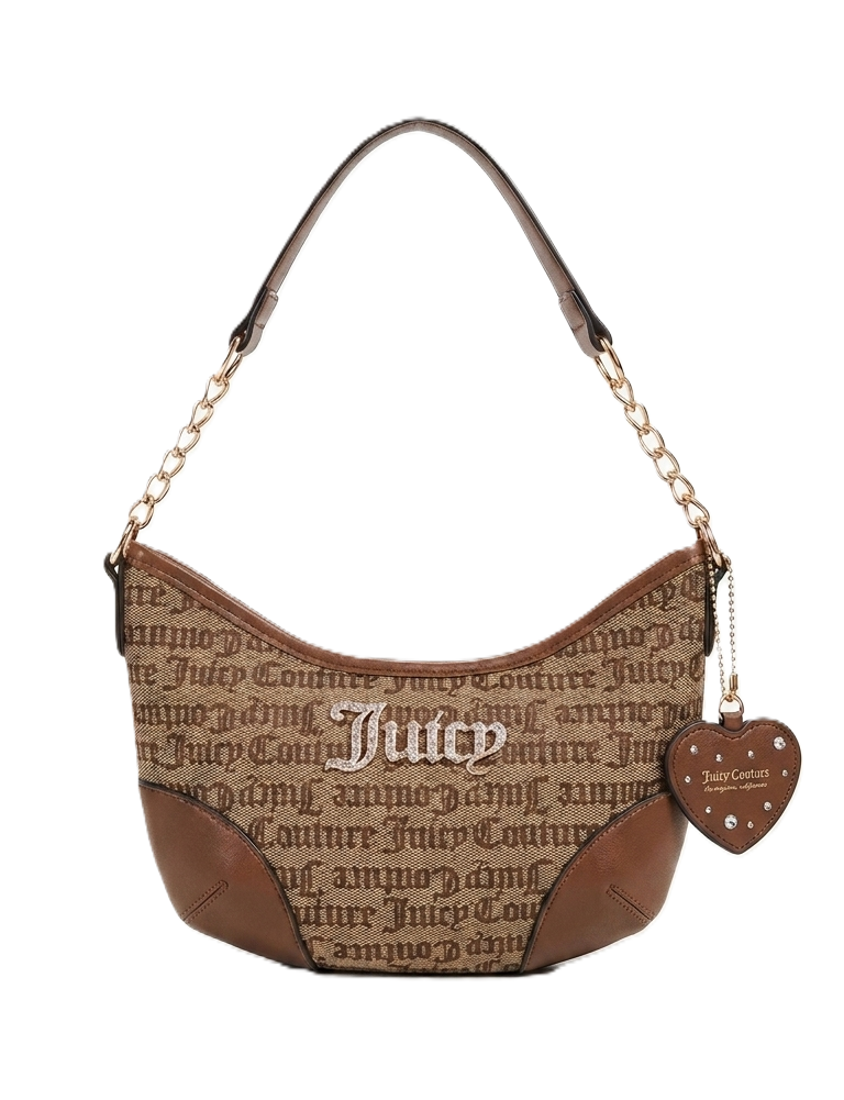 洋楽 juicy Bolsa de Ombro Juicy Couture Block Party Shoulder Bag Chestnut