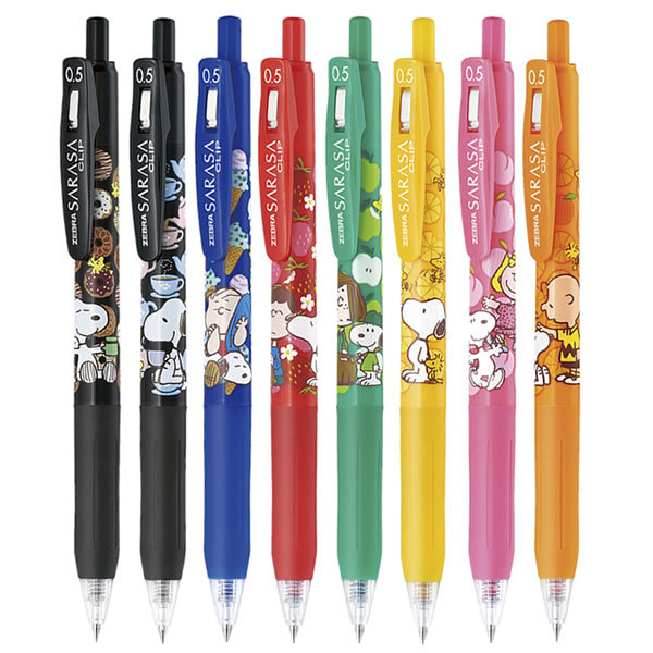 ZEBRA SARASA CLIP SNOOPY 未開封8本＆prefill5本 サラサ ゼブラ ZEBRA SARASA Clip 0.5mm ゲルインクボールペン