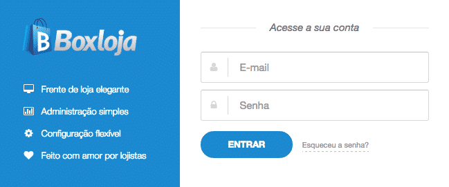 Painel de Controle Boxloja